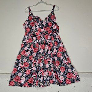 Torrid - Flowery pull over dress.